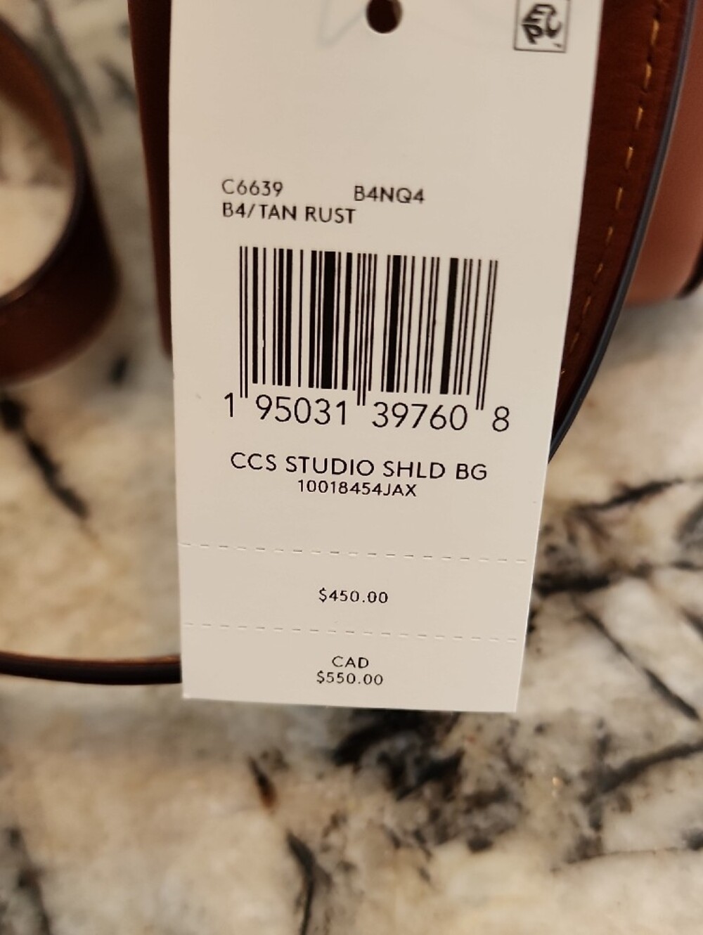Coach Tan Signature Canvas Crossbody with Gold 'C' Lock - Picture 11 of 11